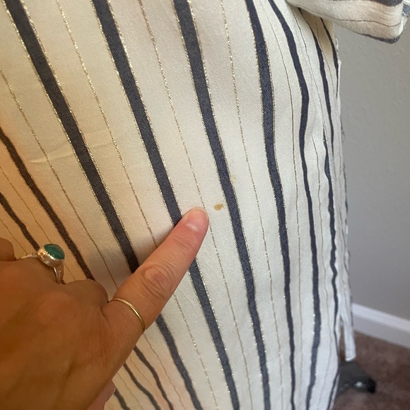 T Tahari Striped Shirt - Picture 9 of 14